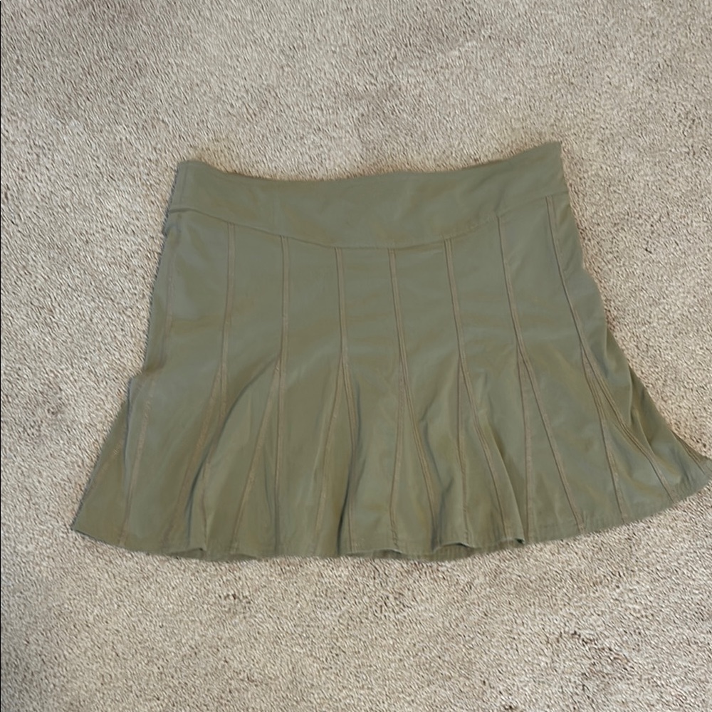 Athleta Khaki Skirt with Built in shorts
